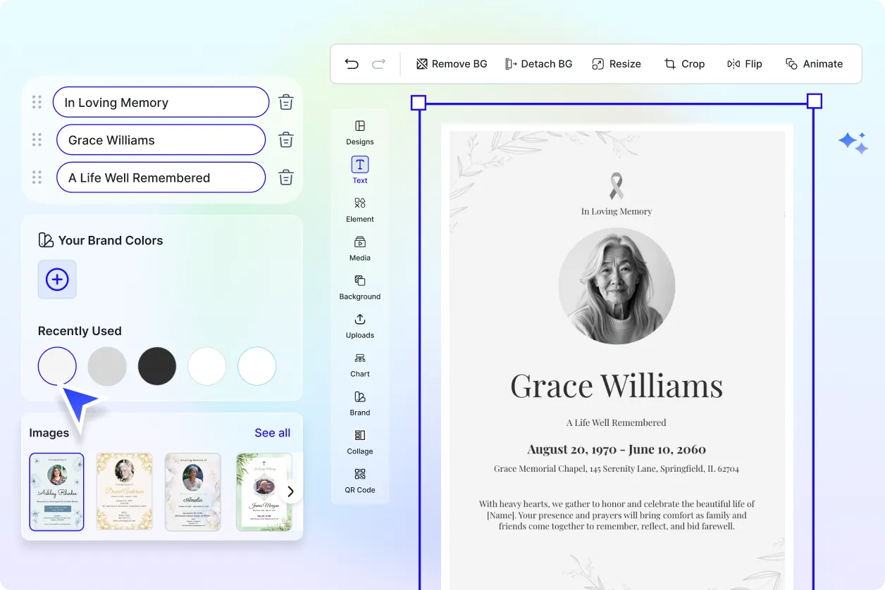 Free AI Funeral Invitation Generator, Online Memorial Card Maker Free AI Funeral Invitation Generator, Online Memorial Card Maker